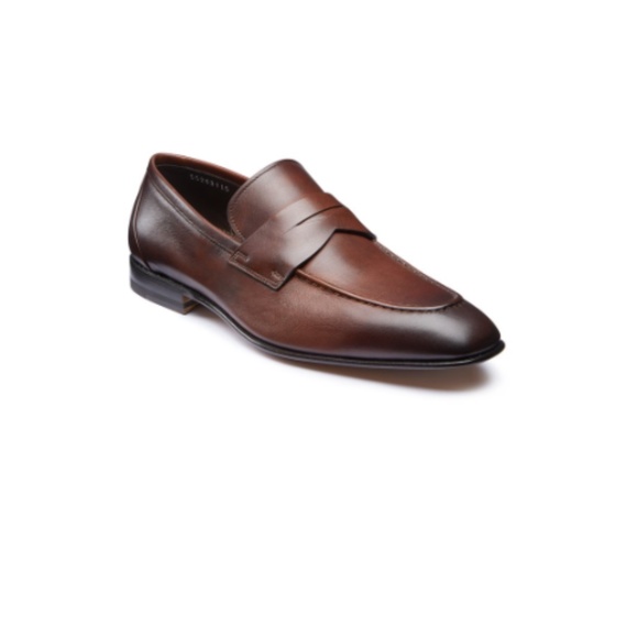 santoni fergus penny loafer